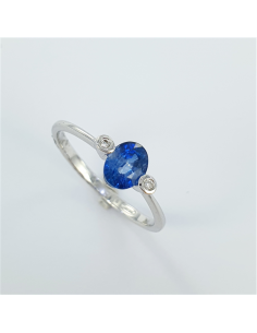 Bague saphir diamants or 18... 2