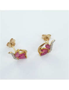 Boucles d'oreilles rubis 9... 2