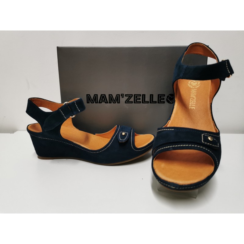 Sandale MAMZELLE cuir marine