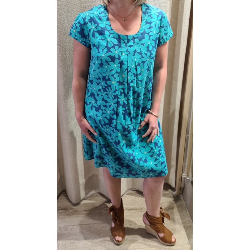 Robe fleurie bleue