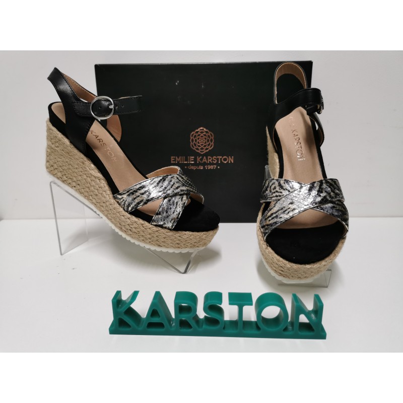 Sandale compensé KARSTON cuir Labon...