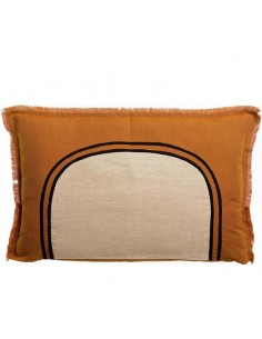 COUSSIN BICOLORE CUIVRE 40X65 2